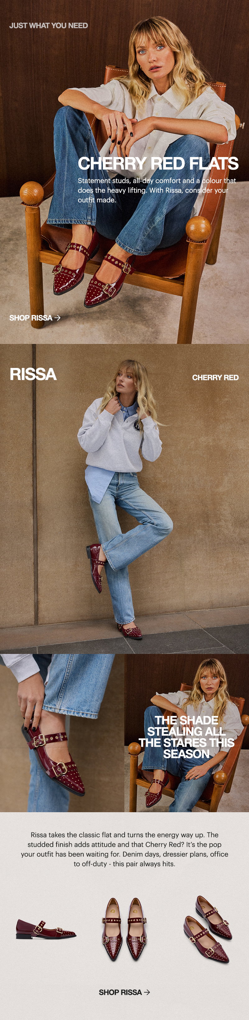 Rissa, Poppy Red Patent