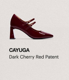 Cayuga, Dark Cherry Red Patent