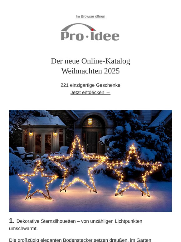 Pro-Idee: Der neue Online-Katalog: Weihnachten 2025 | Milled