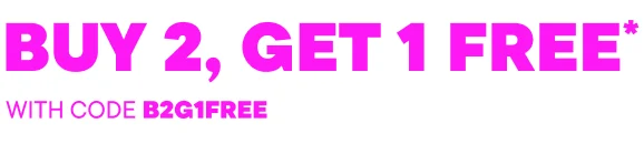 Accessories Buy 2, Get 1 Free with code B2G1FREE