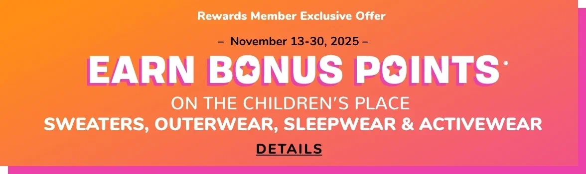 MY PLACE REWARDS BONUS POINTS EVENT