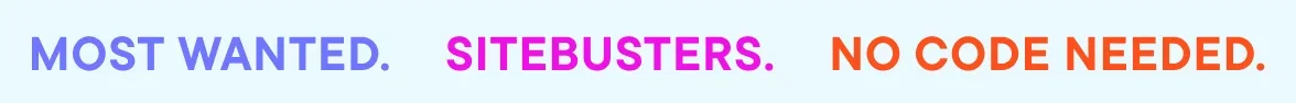 Most Wanted Sitebusters