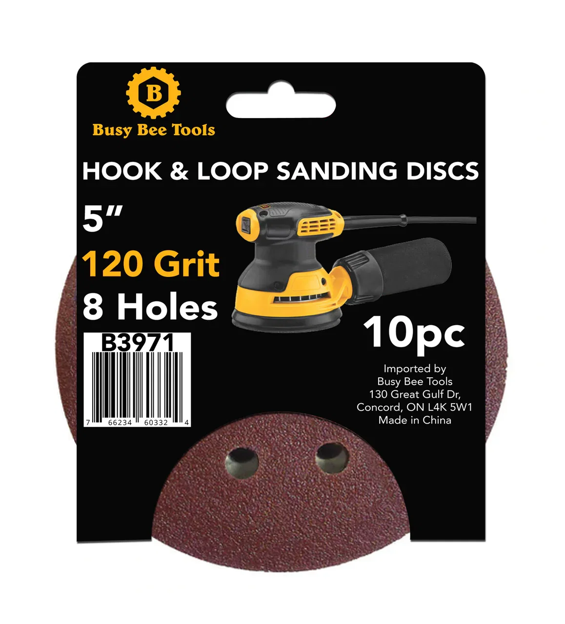 Image of 5" SANDING DISC 10PC 120G