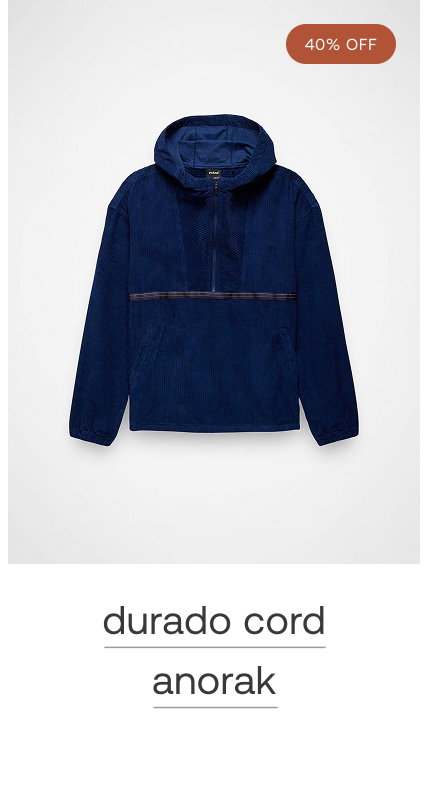 durado cord anorak