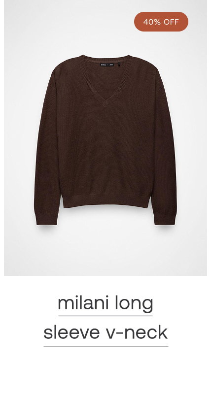milani long sleeve v-neck