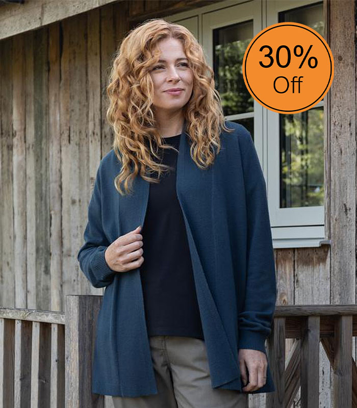 Women's Edendale Drape-Front Cardigan
