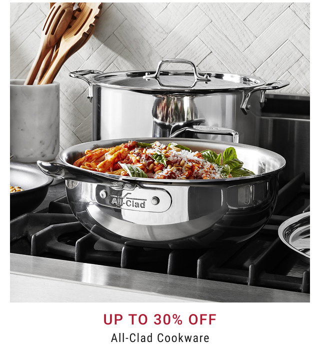 Up to 30% Off All-Clad Cookware
