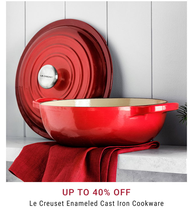 Up to 40% Off exclusive Le Creuset Enameled Cast Iron Cookware