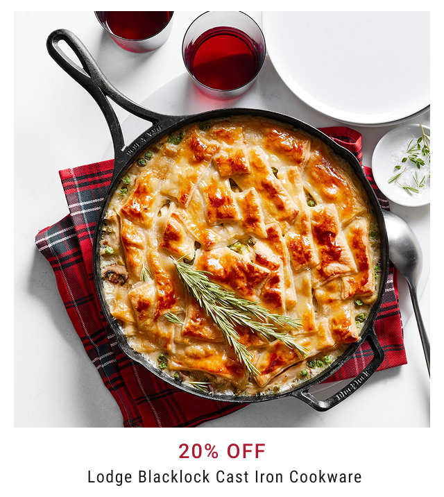 20% Off  Lodge Blacklock Cast Iron Cookware