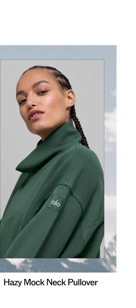 HAZY MOCK NEC PULLOVER