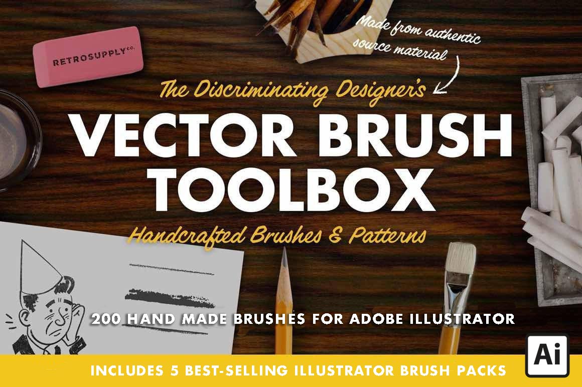 Image of The Vector Brush Toolbox for Adobe Illustrator
