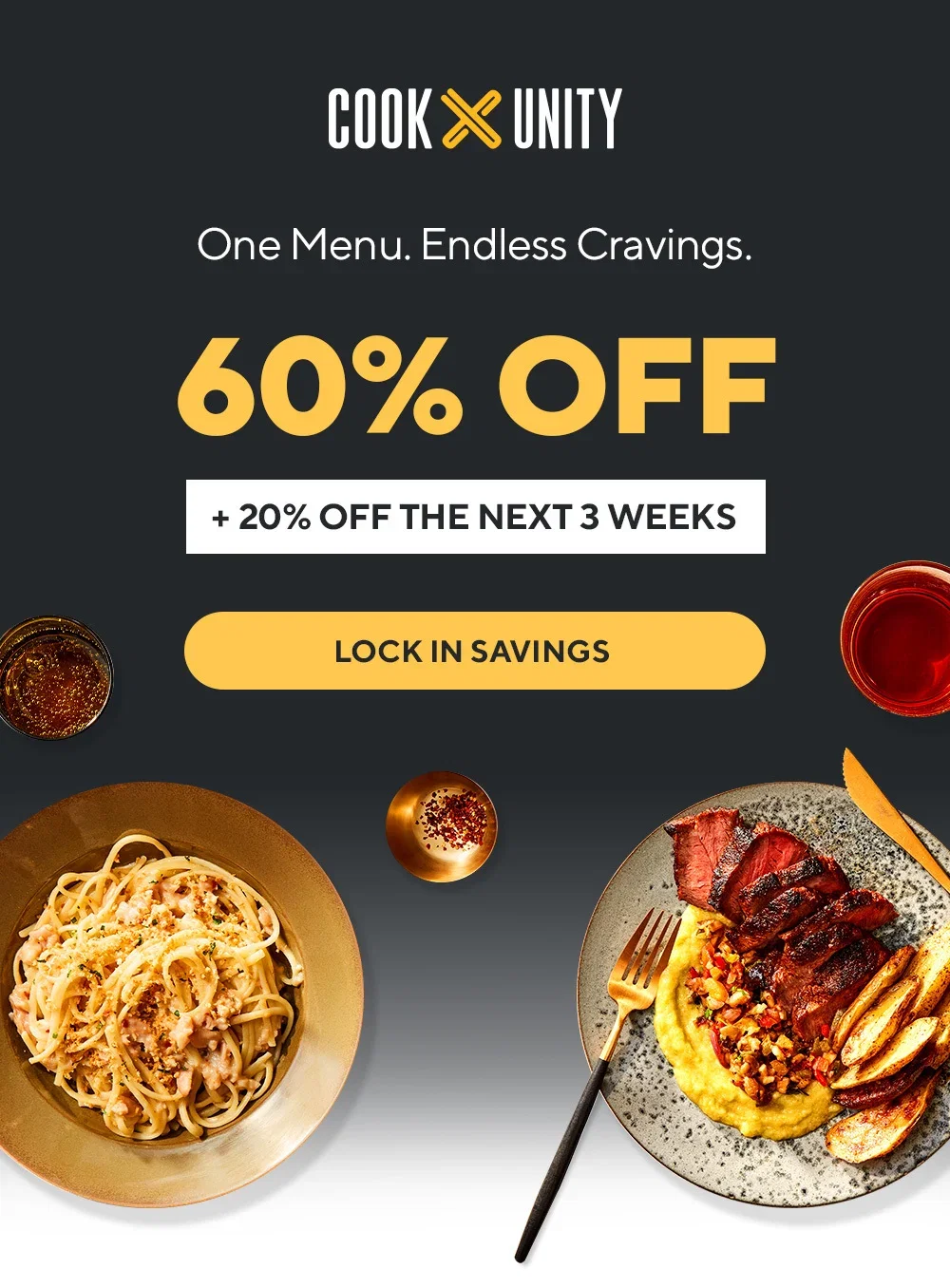 60% off + 20%
