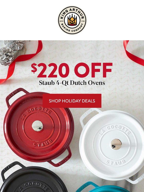 King Arthur Baking Company: Starting Now: $220 Off Staub! | Milled