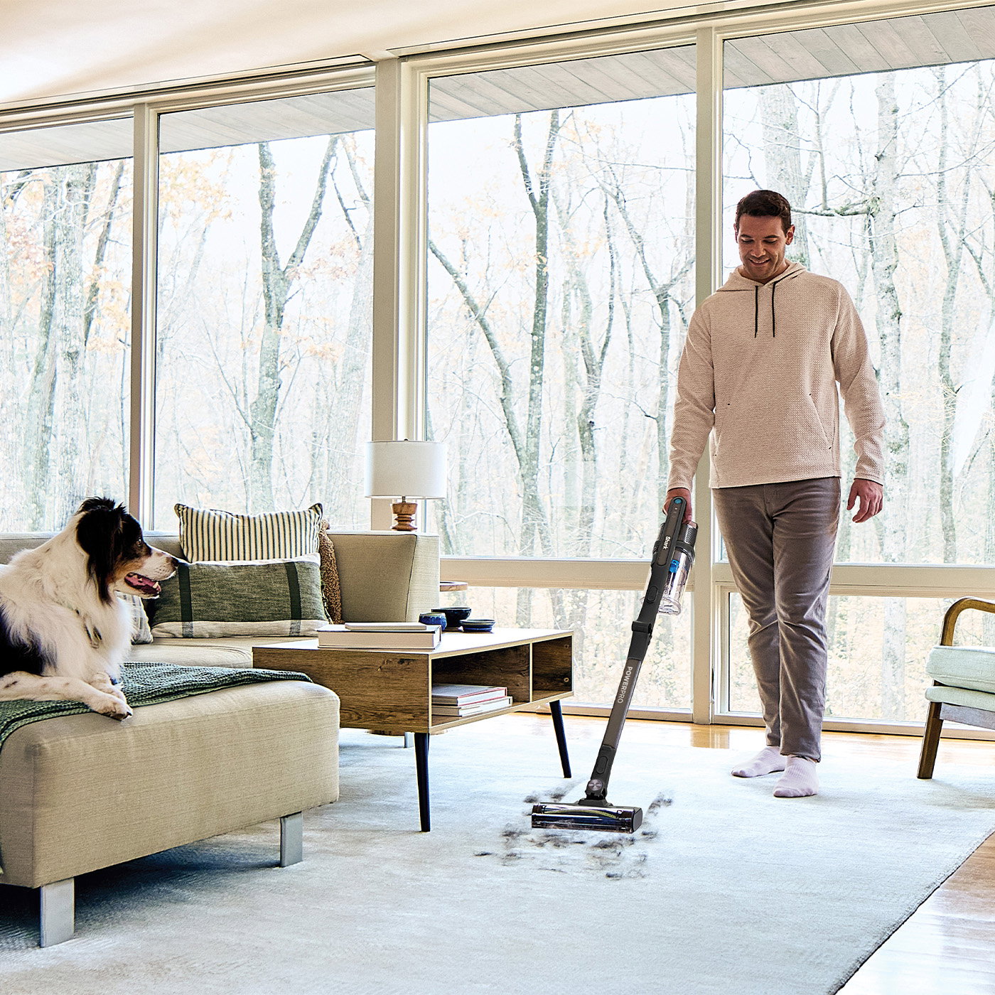 PowerPro Pet Cordless Stick Vacuum, with Anti Hair Wrap & Floor Detect