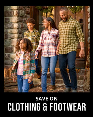 Save on clothing and footwear