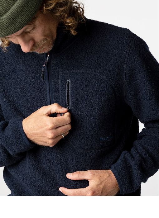 Men's Portell Wool 1/4 Zip Fleece