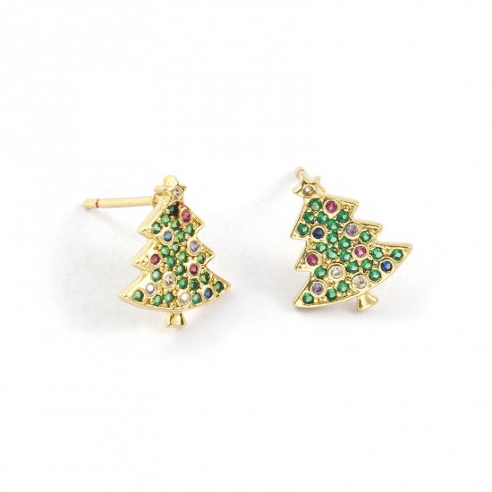 Brass Stud Earrings