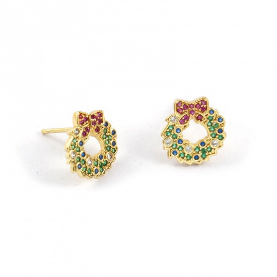 Brass Stud Earrings