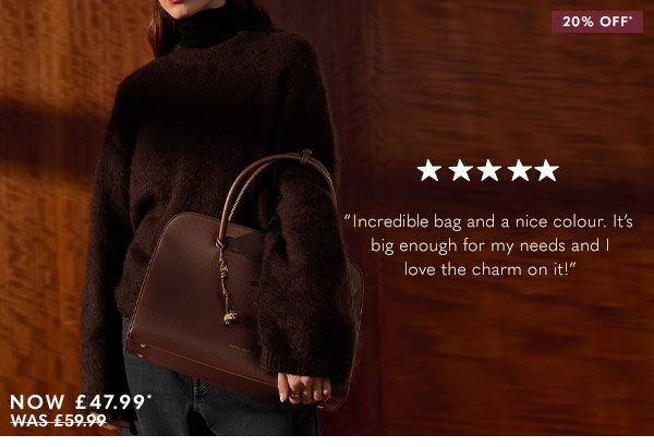 Hadley Shoulder Tote Bag in Dark Chocolate