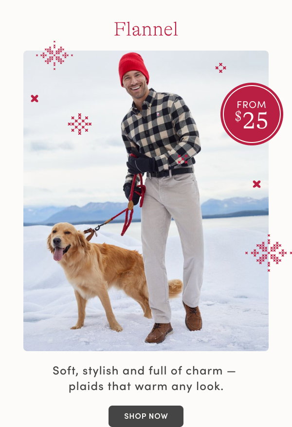Flannel from $25