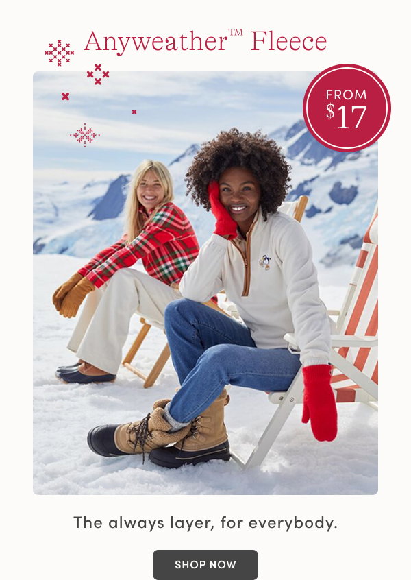 Anyweater fleece from $17