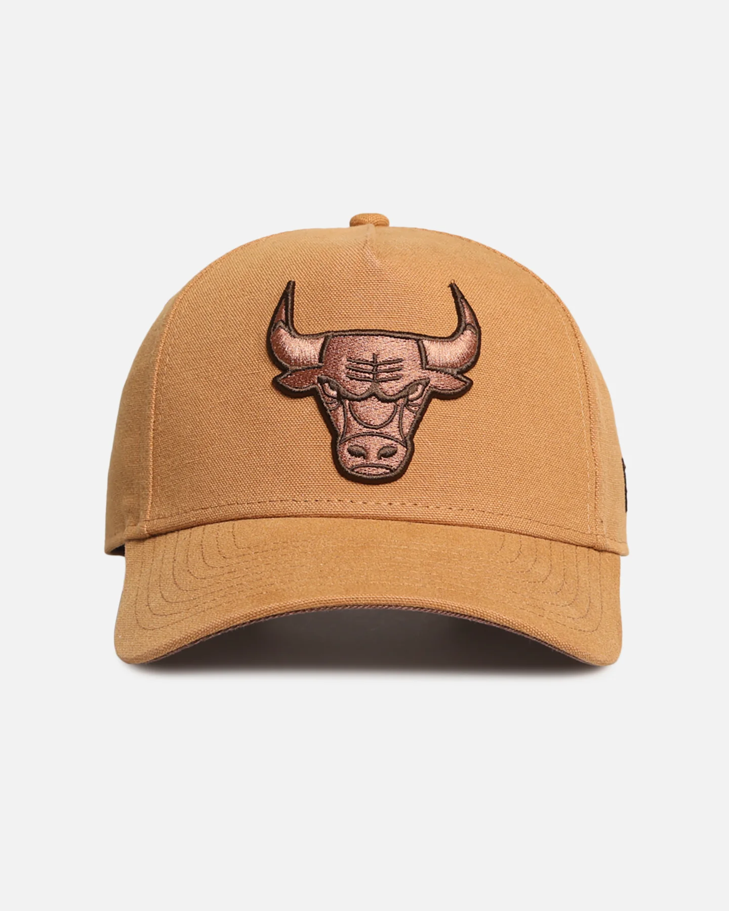 Image of New Era Chicago Bulls 'Washed Canvas' 9FORTY A-Frame Snapback Bronze