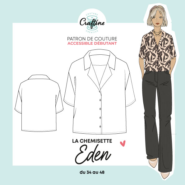 Patron Craftine Chemisette Eden 