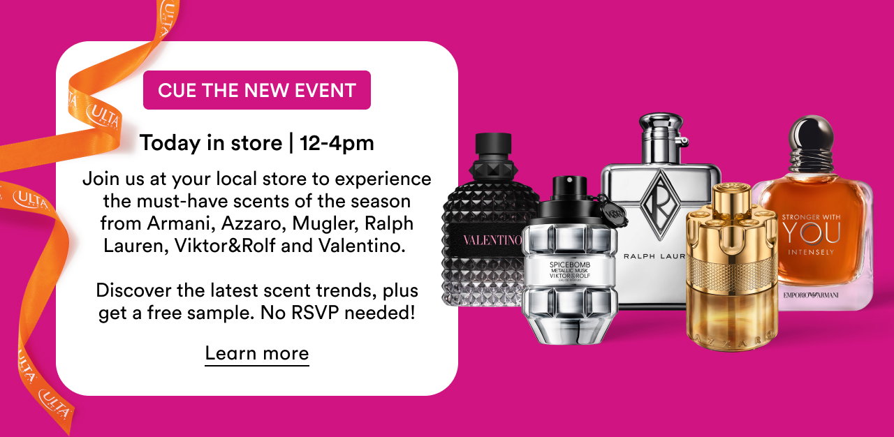 Cue the New Event | Discover the latest scent trends, plus get a free sample | No RSVP needed