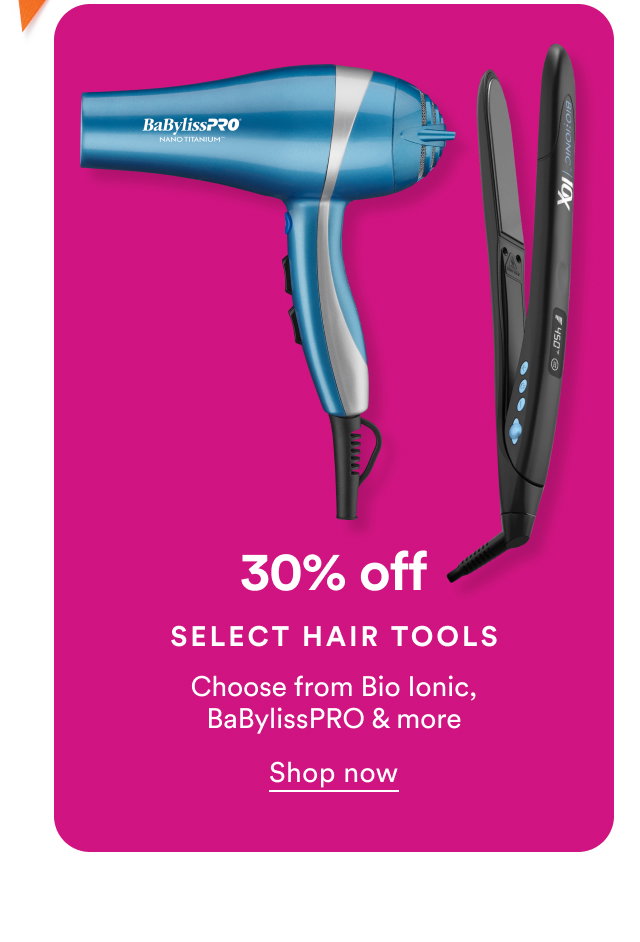 30% off | Select hair tools