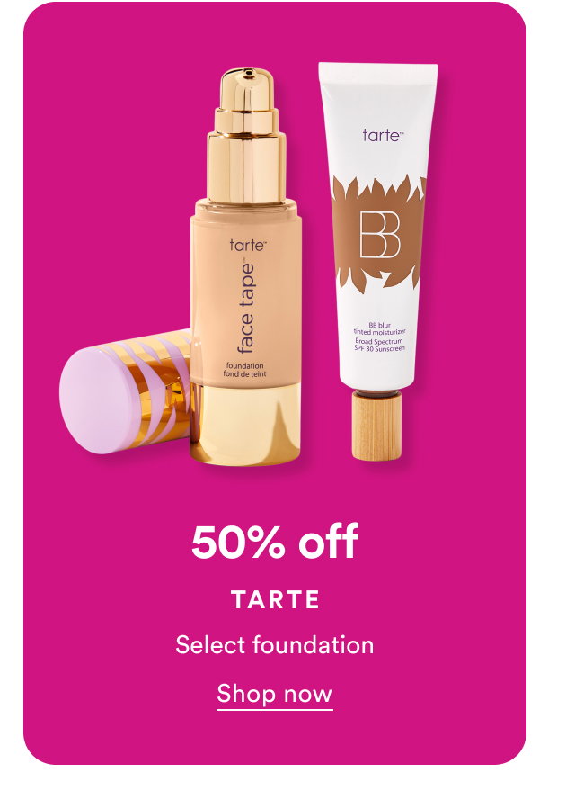 50% off | Tarte | Select foundation