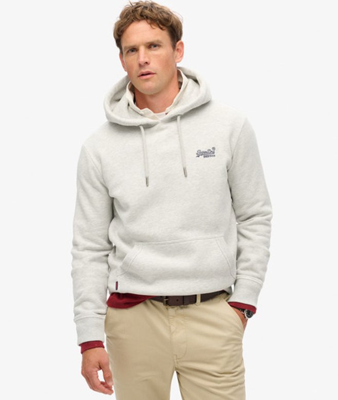 Essential Logo Hoodie - Light Grey