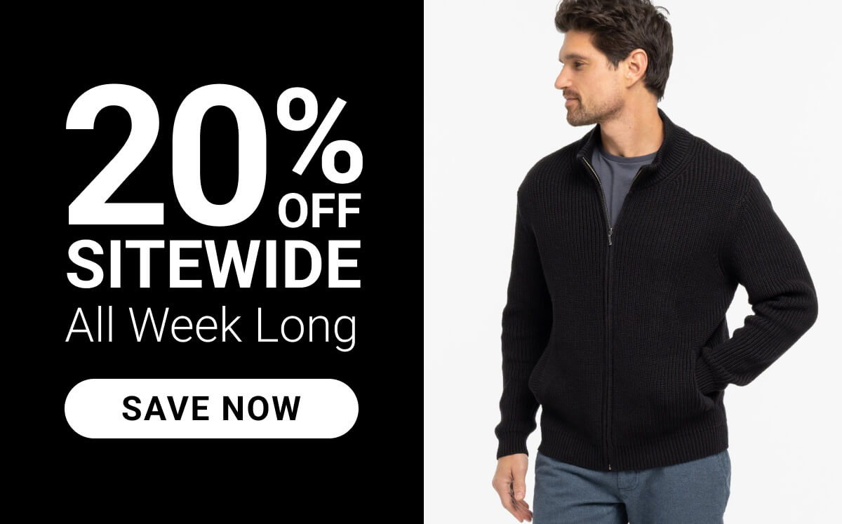 20% Off Sitewide All Week Long