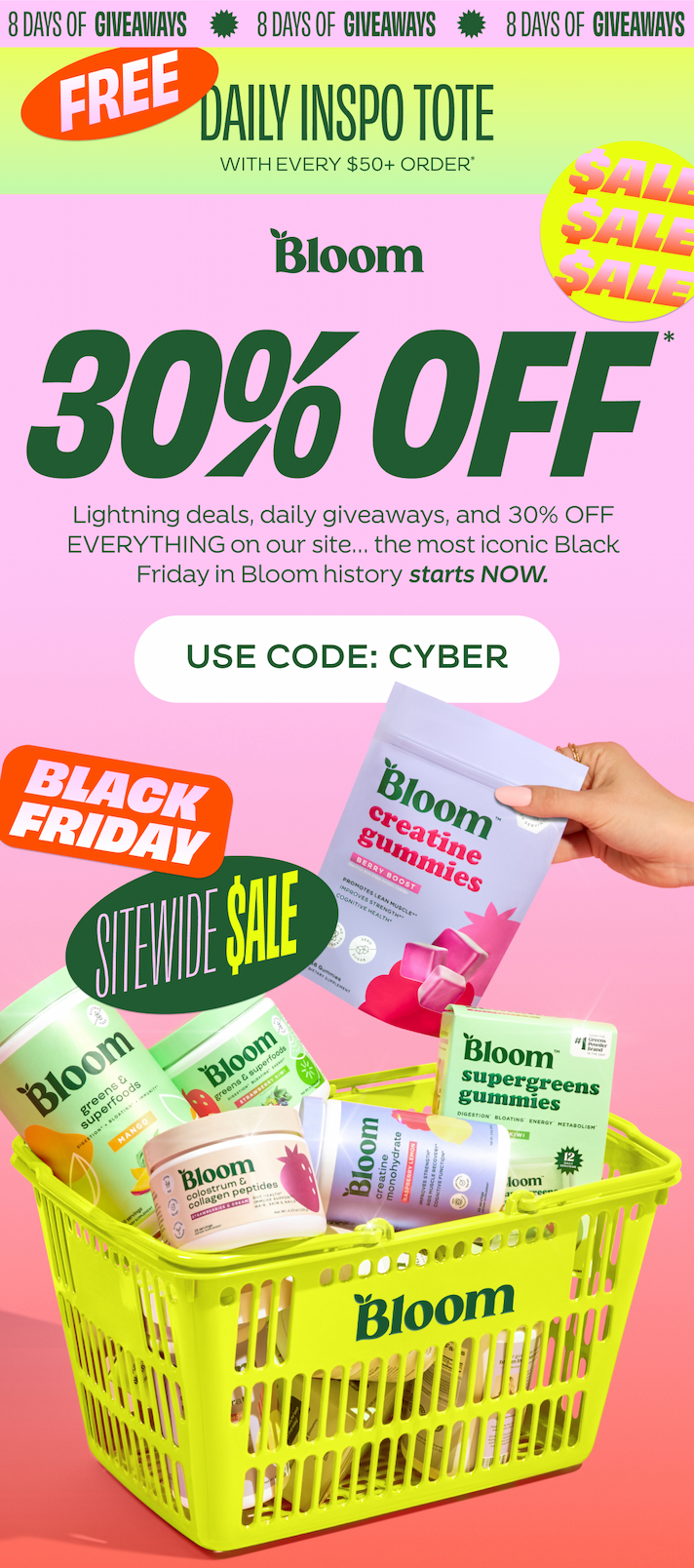 30% OFF SITEWIDE WITH CODE: CYBER