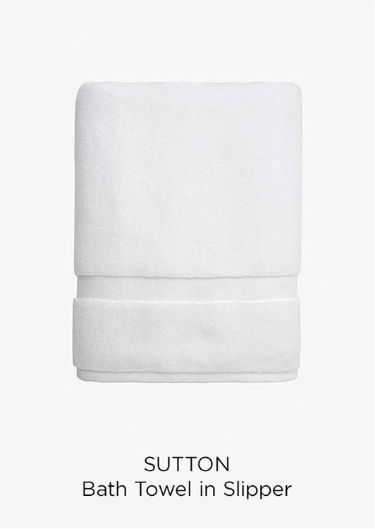 Sutton Bath Towel in Slipper