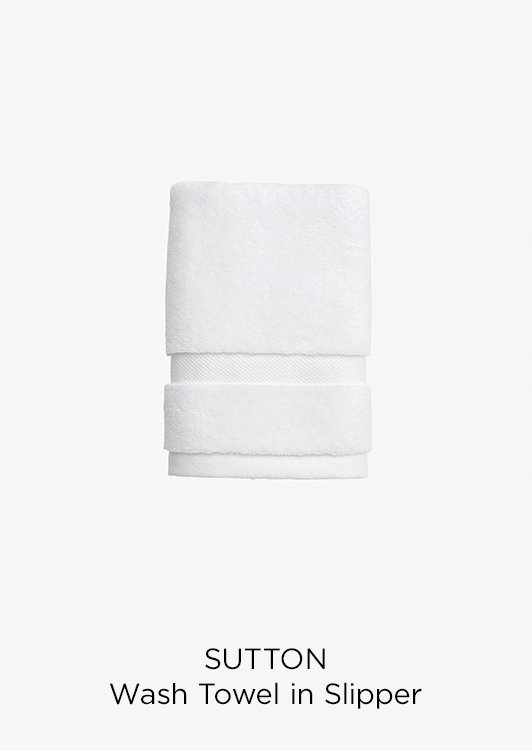 Sutton Wash Towel in Slipper