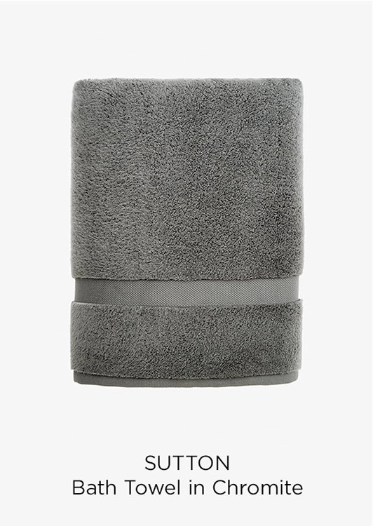 Sutton Bath Towel in Chromite