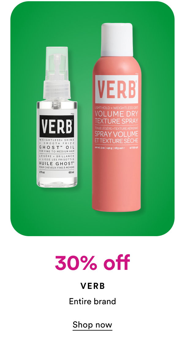 30% off | Verb