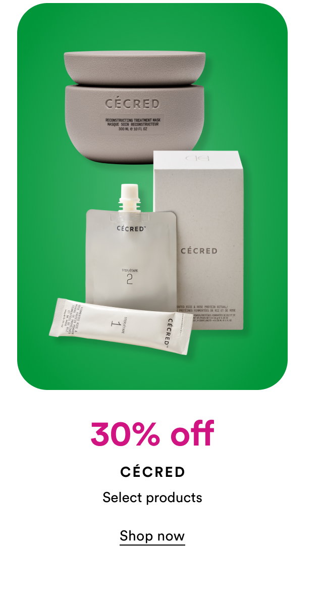 30% off | Cecred | Select Products