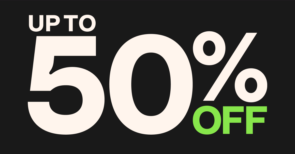 Cyber Sale - Up to 50% OFF