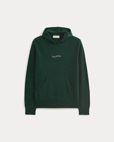 Image | Everlane x Peace & Quiet Cashmere Hoodie | Pine