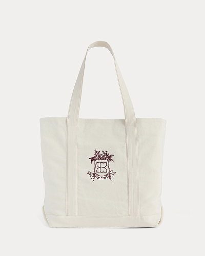 Image | Everlane x Peace & Quiet Canvas Boat Tote | Bone