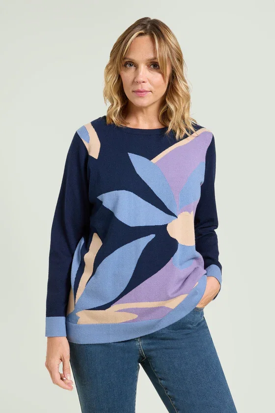 MAGLIA CON INTARSIO