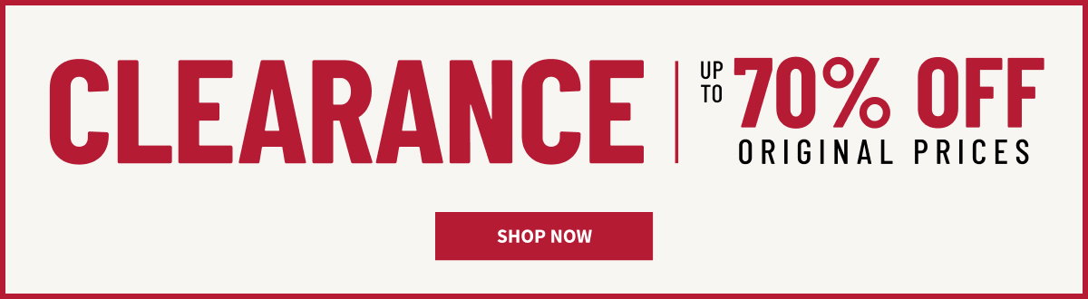 Clearance | Up to 70% Off Original Prices | Shop Now