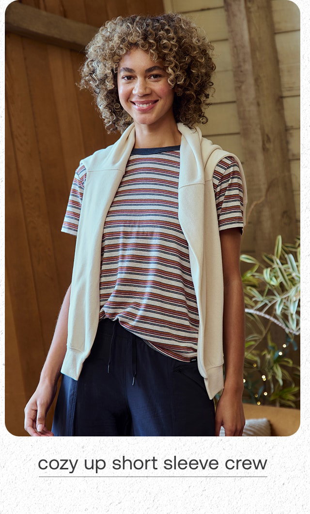 cozy up short sleeve crew