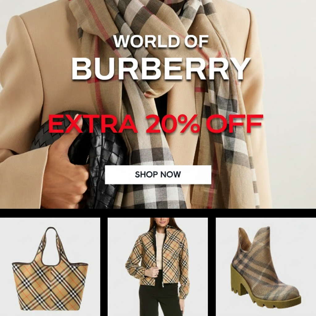 Extra 20% off Burberry