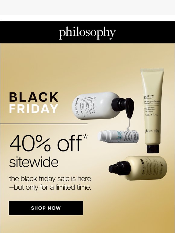 Philosophy: 40% Off Alert: Your Favorites Are Waiting! | Milled