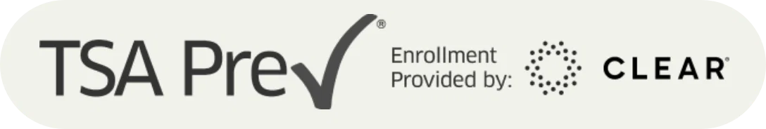 TSA PreCheck Enrollement Provided By CLEAR Logo