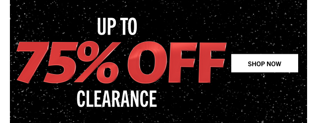 UP T0 75% OFF CLEARANCE | SHOP NOW