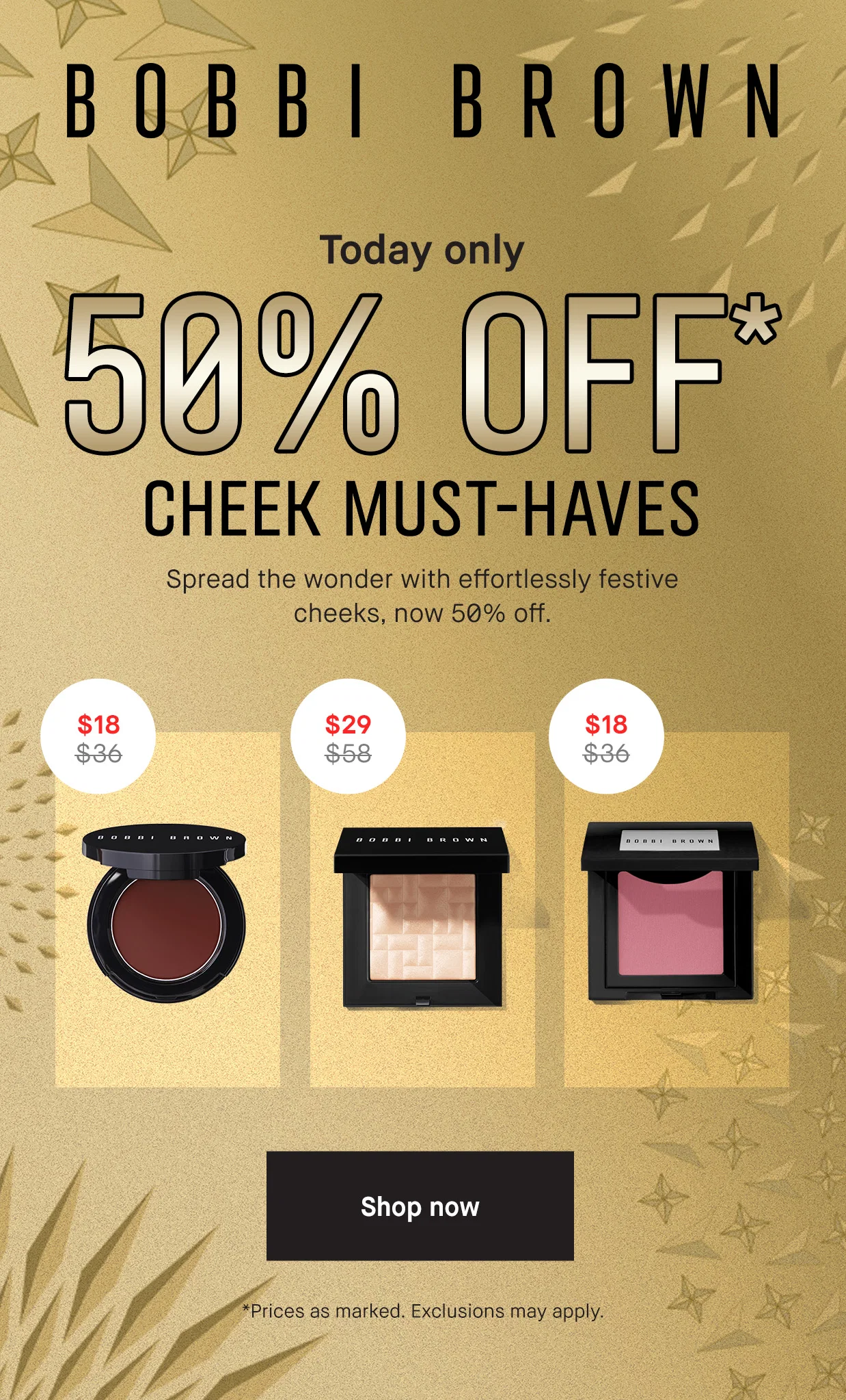 Bobbi Brown: 24HRS only: 50% off cheek must-haves | Milled