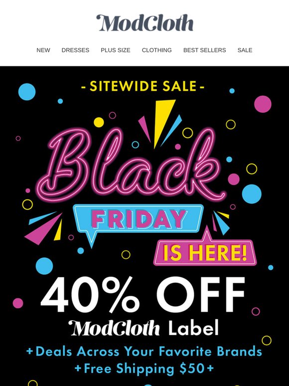 Modcloth: BLACK FRIDAY!! | Milled